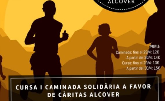 El 5 de Maig: 3a Cursa i caminada solidària al Niu de l’Àliga (Alcover) a favor de Càritas Alcover