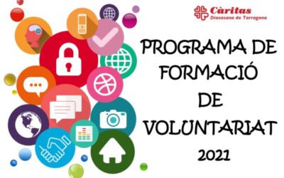 Càritas Diocesana de Tarragona presenta el seu Pla de formació del voluntariat 2021