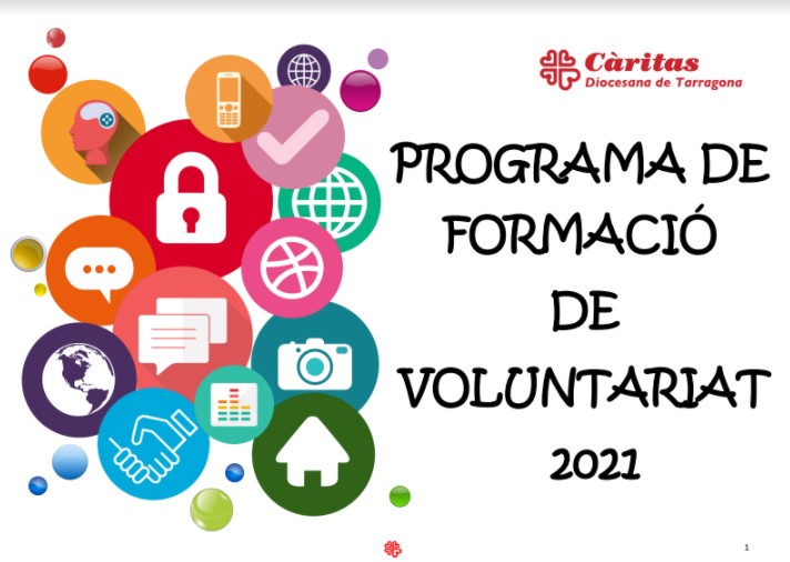 Càritas Diocesana de Tarragona presenta el seu Pla de formació del voluntariat 2021