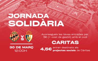 Càritas participa a la Jornada Solidària del Nàstic 2025