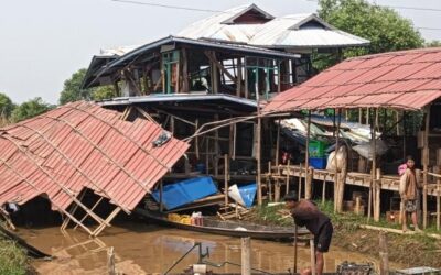 Càritas amb les persones afectades pel terratrèmol a Myanmar