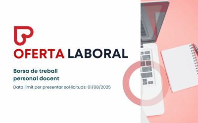 OFERTA LABORAL: Borsa de treball personal docent